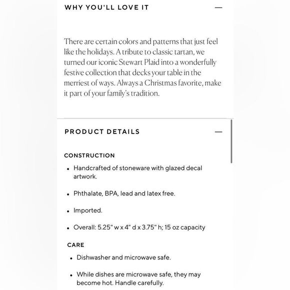 Pottery Barn White Red Stewart Plaid Alphabet Monogram S Stoneware Holiday Mug - Picture 3 of 13